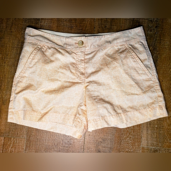 Loft Women's Geometric shape Cotton & Linen blend Shorts SZ 6 - Picture 3 of 7
